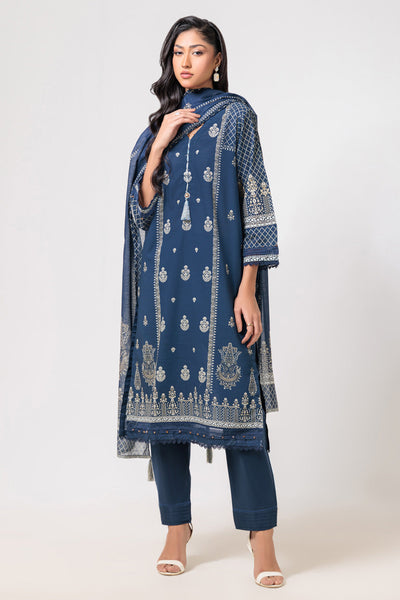 Bonanza Satrangi | Blue Cambric 3 Piece (WS6243P37) -  Bonanza Satrangi Ready To Wear - Original Designer Dress - House of Maryam