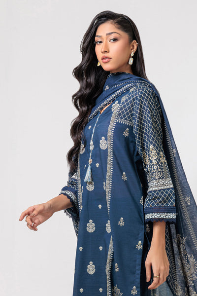 Bonanza Satrangi | Blue Cambric 3 Piece (WS6243P37) -  Bonanza Satrangi Ready To Wear - Original Designer Dress - House of Maryam