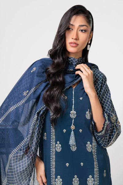 Bonanza Satrangi | Blue Cambric 3 Piece (WS6243P37) -  Bonanza Satrangi Ready To Wear - Original Designer Dress - House of Maryam
