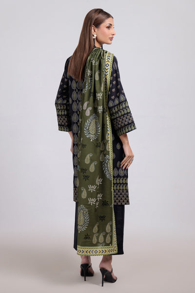Bonanza Satrangi | Black Khaddar 3 Piece (WS6243P45) -  Bonanza Satrangi Ready To Wear - Original Designer Dress - House of Maryam