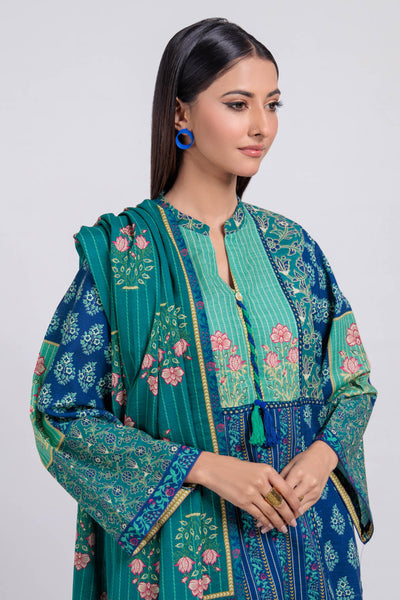Bonanza Satrangi | Blue Khaddar 3 Piece (WS6243P47) -  Bonanza Satrangi Ready To Wear - Original Designer Dress - House of Maryam