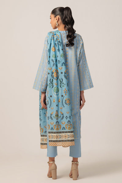 Bonanza Satrangi | Cyan Khaddar 3 Piece (WS6243P49) -  Bonanza Satrangi Ready To Wear - Original Designer Dress - House of Maryam