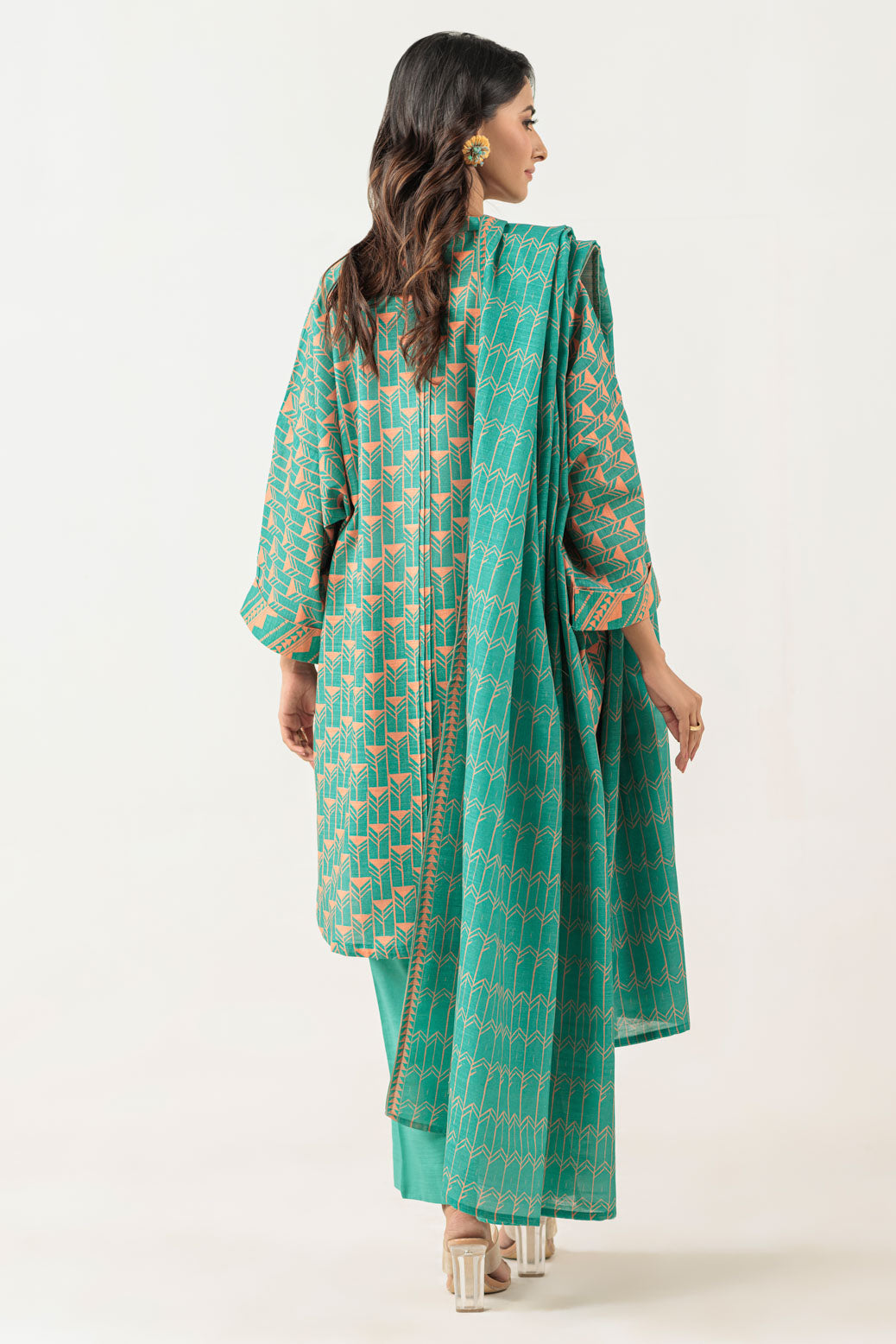 Bonanza Satrangi | Green Khaddar 3 Piece (WS6243P50) -  Bonanza Satrangi Ready To Wear - Original Designer Dress - House of Maryam