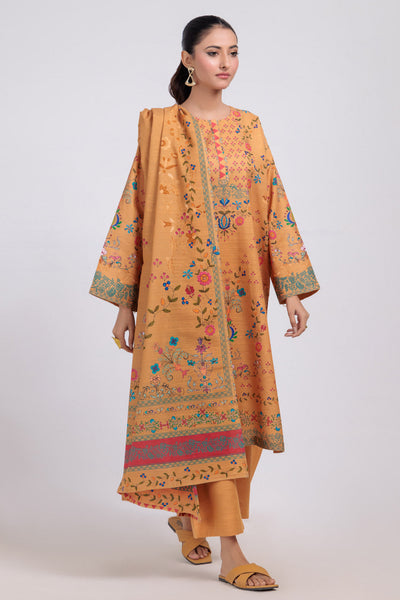 Bonanza Satrangi | Mustard Khaddar 3 Piece (WS6243P51) -  Bonanza Satrangi Ready To Wear - Original Designer Dress - House of Maryam