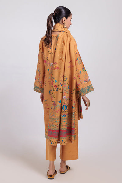 Bonanza Satrangi | Mustard Khaddar 3 Piece (WS6243P51) -  Bonanza Satrangi Ready To Wear - Original Designer Dress - House of Maryam