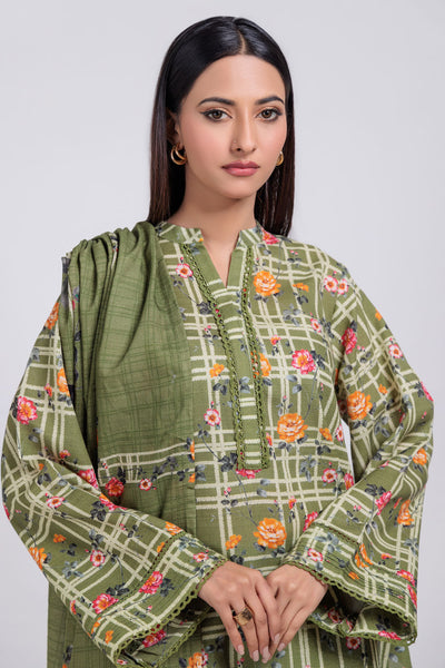 Bonanza Satrangi | Green Khaddar 3 Piece (WS6243P54) -  Bonanza Satrangi Ready To Wear - Original Designer Dress - House of Maryam