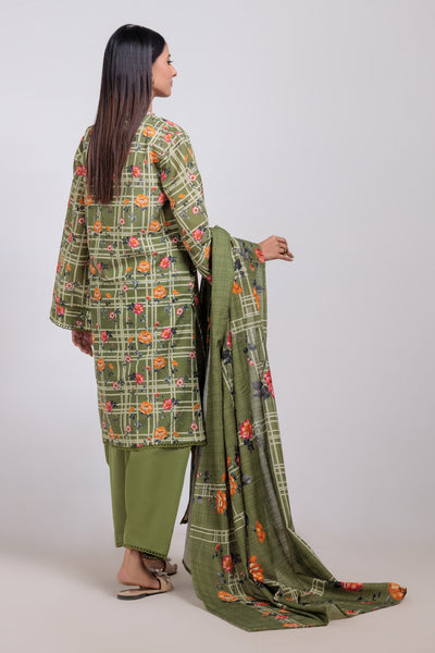 Bonanza Satrangi | Green Khaddar 3 Piece (WS6243P54) -  Bonanza Satrangi Ready To Wear - Original Designer Dress - House of Maryam