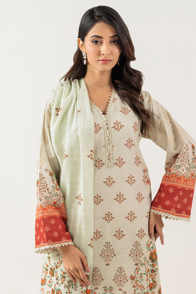 Bonanza Satrangi | Mint Khaddar 3 Piece (WS6243P57) -  Bonanza Satrangi Ready To Wear - Original Designer Dress - House of Maryam