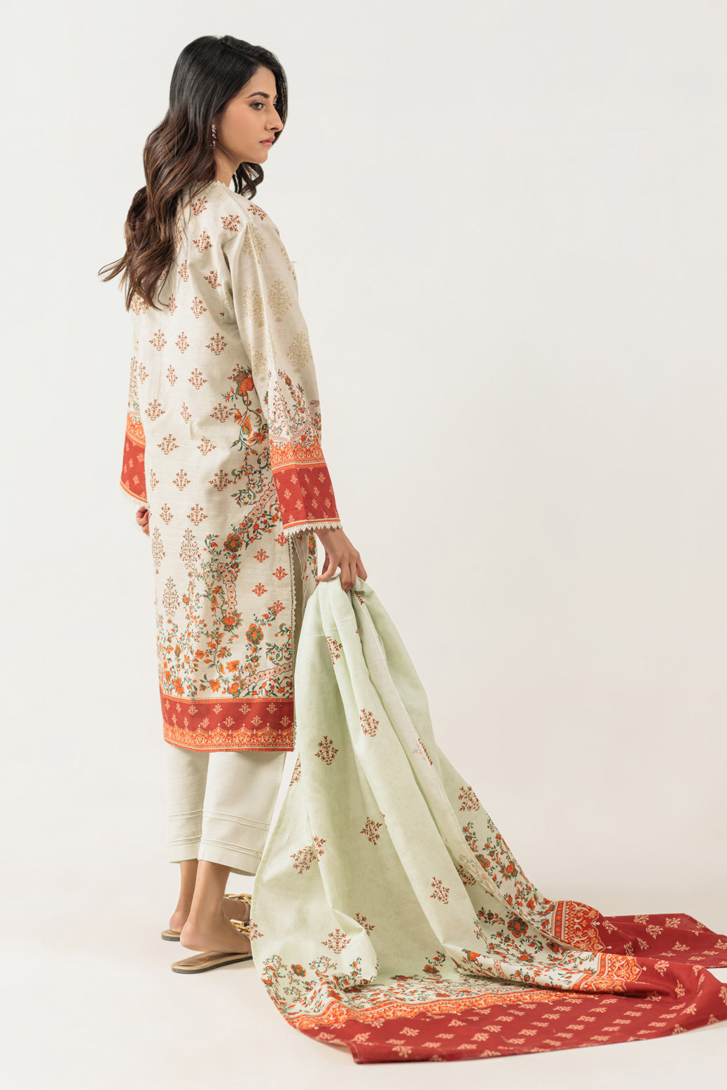 Bonanza Satrangi | Mint Khaddar 3 Piece (WS6243P57) -  Bonanza Satrangi Ready To Wear - Original Designer Dress - House of Maryam