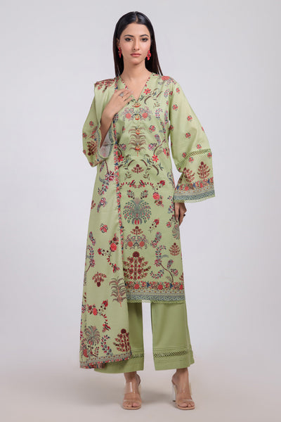 Bonanza Satrangi | Green Viscose 3 Piece (WS6243P63) -  Bonanza Satrangi Ready To Wear - Original Designer Dress - House of Maryam