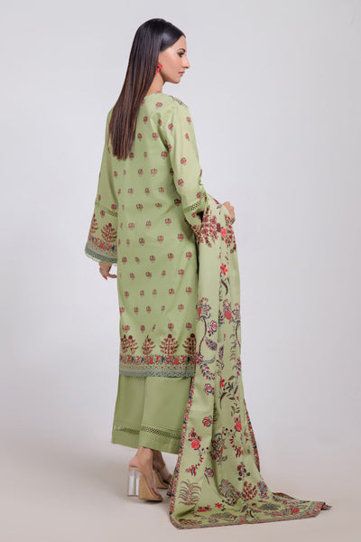 Bonanza Satrangi | Green Viscose 3 Piece (WS6243P63) -  Bonanza Satrangi Ready To Wear - Original Designer Dress - House of Maryam