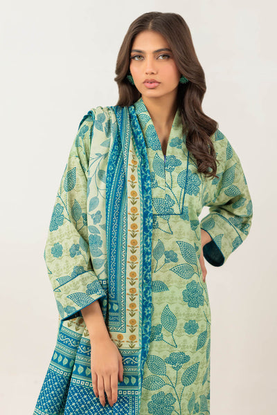 Bonanza Satrangi | Green Khaddar 3 Piece (WS6243P87) -  Bonanza Satrangi Ready To Wear - Original Designer Dress - House of Maryam