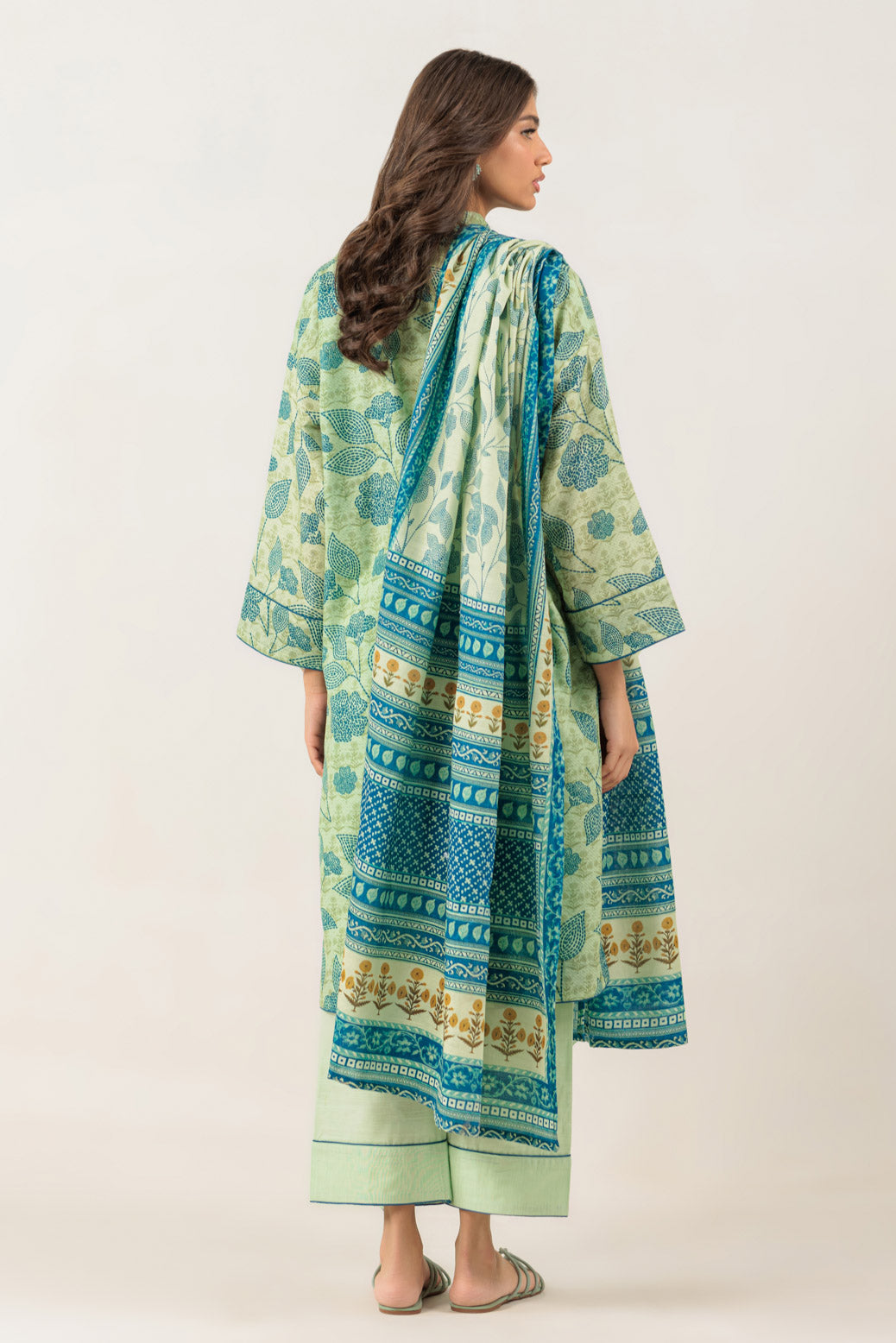 Bonanza Satrangi | Green Khaddar 3 Piece (WS6243P87) -  Bonanza Satrangi Ready To Wear - Original Designer Dress - House of Maryam