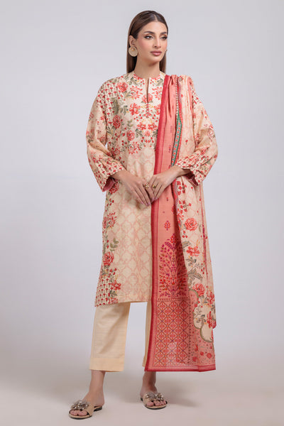 Bonanza Satrangi | Beige Khaddar 3 Piece (WS6243P89) -  Bonanza Satrangi Ready To Wear - Original Designer Dress - House of Maryam