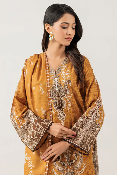 Bonanza Satrangi | Mustard Khaddar 3 Piece (WS6243P96) -  Bonanza Satrangi Ready To Wear - Original Designer Dress - House of Maryam