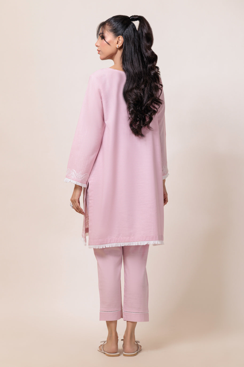 Bonanza Satrangi | Pink Khaddar 2 Piece (WS7242P03) -  Bonanza Satrangi Ready To Wear - Original Designer Dress - House of Maryam