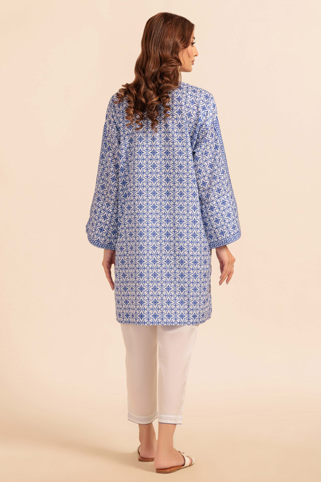 Bonanza Satrangi | Blue Poly Crepe 2 Piece (WS7242P09) -  Bonanza Satrangi Ready To Wear - Original Designer Dress - House of Maryam