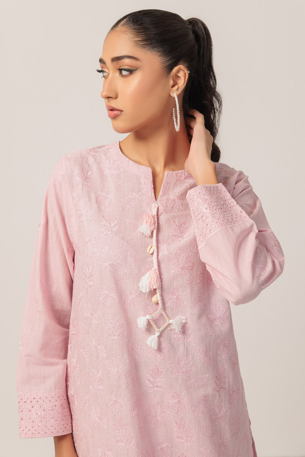 Bonanza Satrangi | Pink Khaddar 2 Piece (WS7242P22) -  Bonanza Satrangi Ready To Wear - Original Designer Dress - House of Maryam