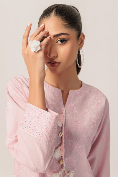 Bonanza Satrangi | Pink Khaddar 2 Piece (WS7242P22) -  Bonanza Satrangi Ready To Wear - Original Designer Dress - House of Maryam