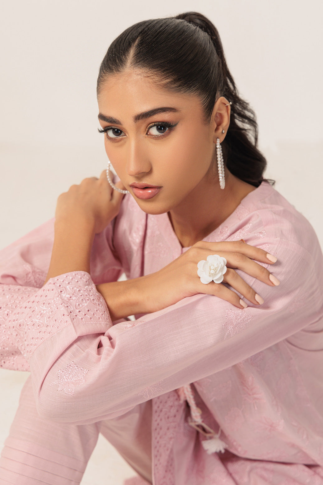 Bonanza Satrangi | Pink Khaddar 2 Piece (WS7242P22) -  Bonanza Satrangi Ready To Wear - Original Designer Dress - House of Maryam