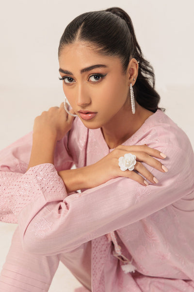 Bonanza Satrangi | Pink Khaddar 2 Piece (WS7242P22) -  Bonanza Satrangi Ready To Wear - Original Designer Dress - House of Maryam
