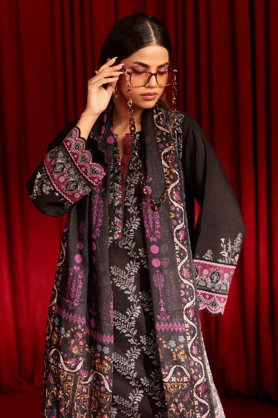 Bonanza Satrangi | Black Khaddar 3 Piece (WS7243P04) -  Bonanza Satrangi Ready To Wear - Original Designer Dress - House of Maryam