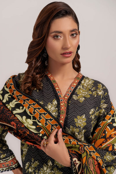 Bonanza Satrangi | Black Khaddar 3 Piece (WS7243P28) -  Bonanza Satrangi Ready To Wear - Original Designer Dress - House of Maryam
