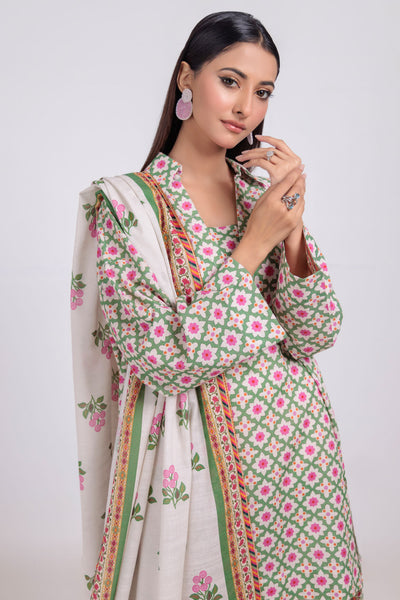 Bonanza Satrangi | Beige Khaddar 3 Piece (WS7243P29) -  Bonanza Satrangi Ready To Wear - Original Designer Dress - House of Maryam