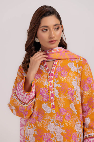 Bonanza Satrangi | Orange Khaddar 3 Piece (WS7243P35) -  Bonanza Satrangi Ready To Wear - Original Designer Dress - House of Maryam