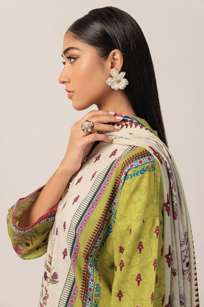 Bonanza Satrangi | Green Khaddar 3 Piece (WS7243P39) -  Bonanza Satrangi Ready To Wear - Original Designer Dress - House of Maryam