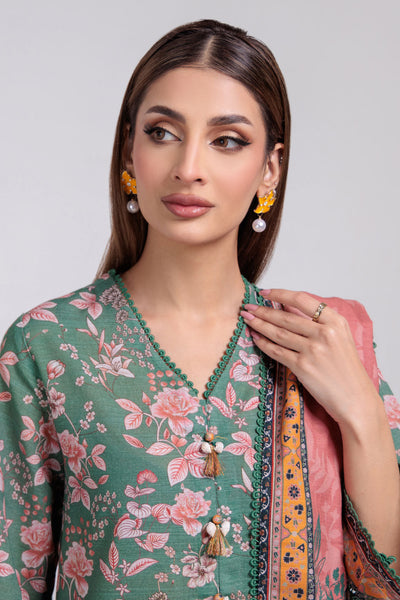 Bonanza Satrangi | Green Khaddar 3 Piece (WS7243P43) -  Bonanza Satrangi Ready To Wear - Original Designer Dress - House of Maryam
