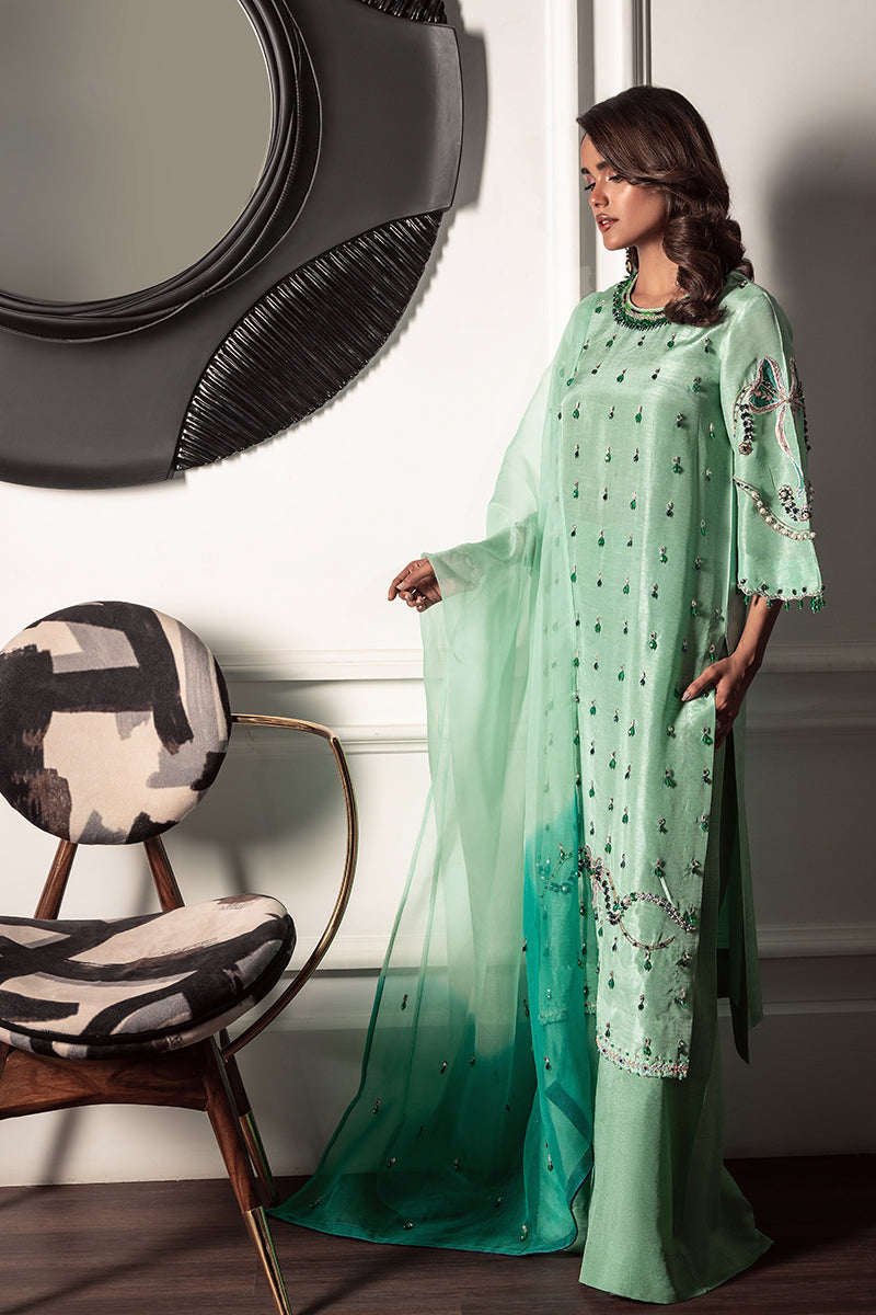 Wardha Saleem | Zimal Silk Edit | Louna -  Wardha Saleem Ladies Clothes - Original Designer Dress - House of Maryam