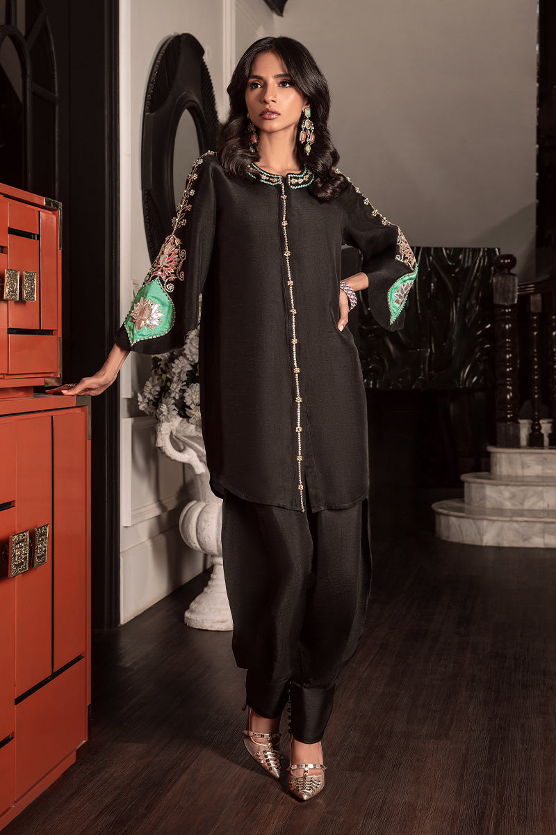 Wardha Saleem | Zimal Silk Edit | Evania -  Wardha Saleem Ladies Clothes - Original Designer Dress - House of Maryam