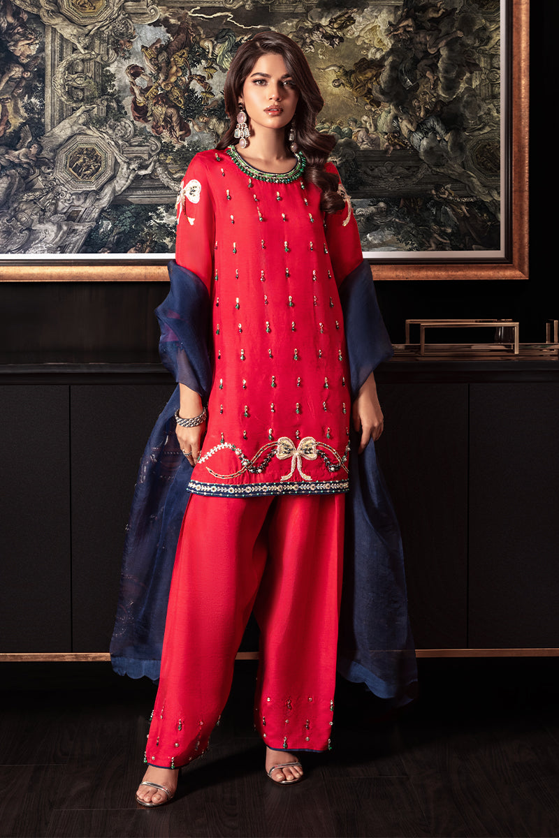 Wardha Saleem | Zimal Silk Edit | Sylvie -  Wardha Saleem Ladies Clothes - Original Designer Dress - House of Maryam
