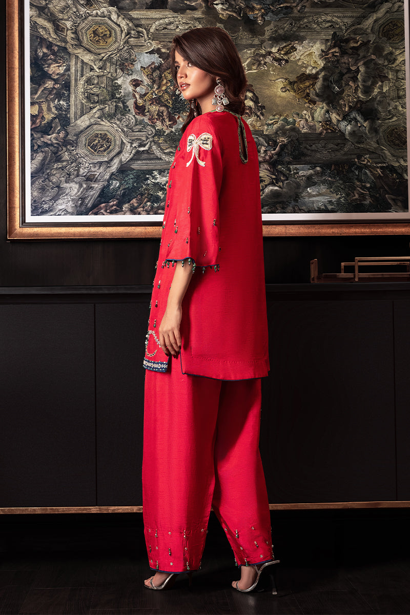 Wardha Saleem | Zimal Silk Edit | Sylvie -  Wardha Saleem Ladies Clothes - Original Designer Dress - House of Maryam