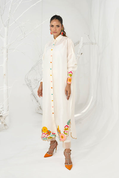 Wardha Saleem | Zimal Silk Edit | Nia (Pure Raw-Silk) -  Wardha Saleem Ladies Clothes - Original Designer Dress - House of Maryam