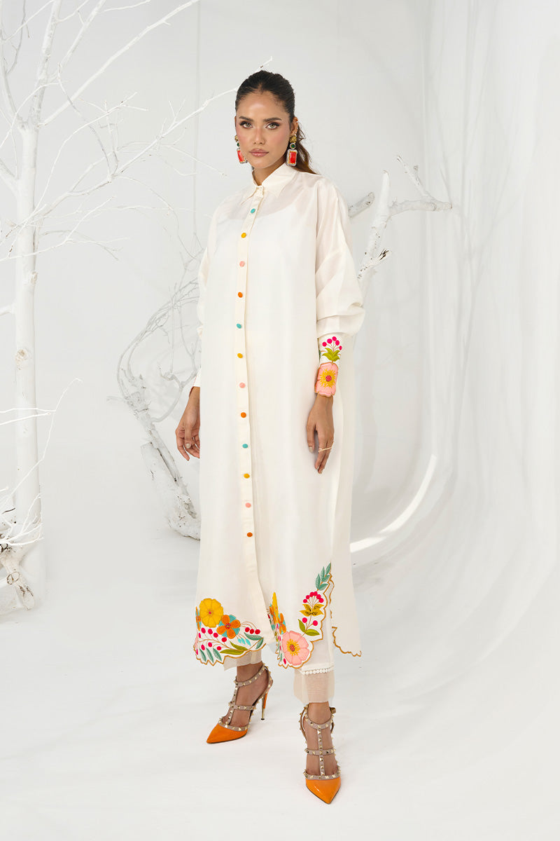 Wardha Saleem | Zimal Silk Edit | Nia (Pure Raw-Silk) -  Wardha Saleem Ladies Clothes - Original Designer Dress - House of Maryam