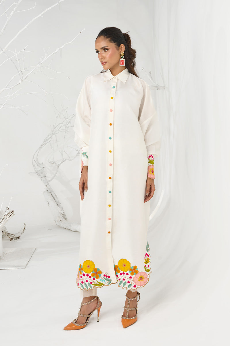 Wardha Saleem | Zimal Silk Edit | Nia (Pure Raw-Silk) -  Wardha Saleem Ladies Clothes - Original Designer Dress - House of Maryam
