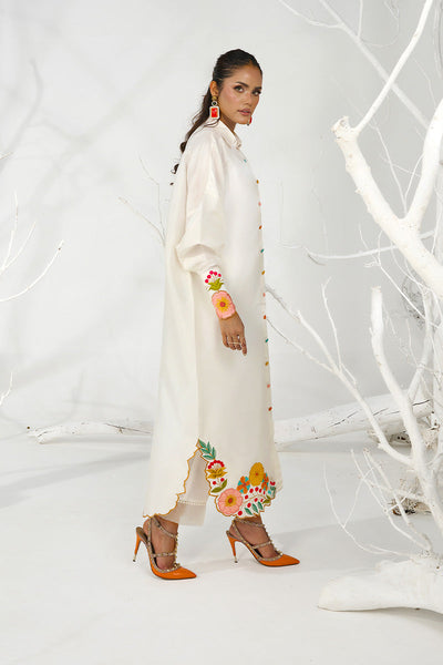 Wardha Saleem | Zimal Silk Edit | Nia (Pure Raw-Silk) -  Wardha Saleem Ladies Clothes - Original Designer Dress - House of Maryam