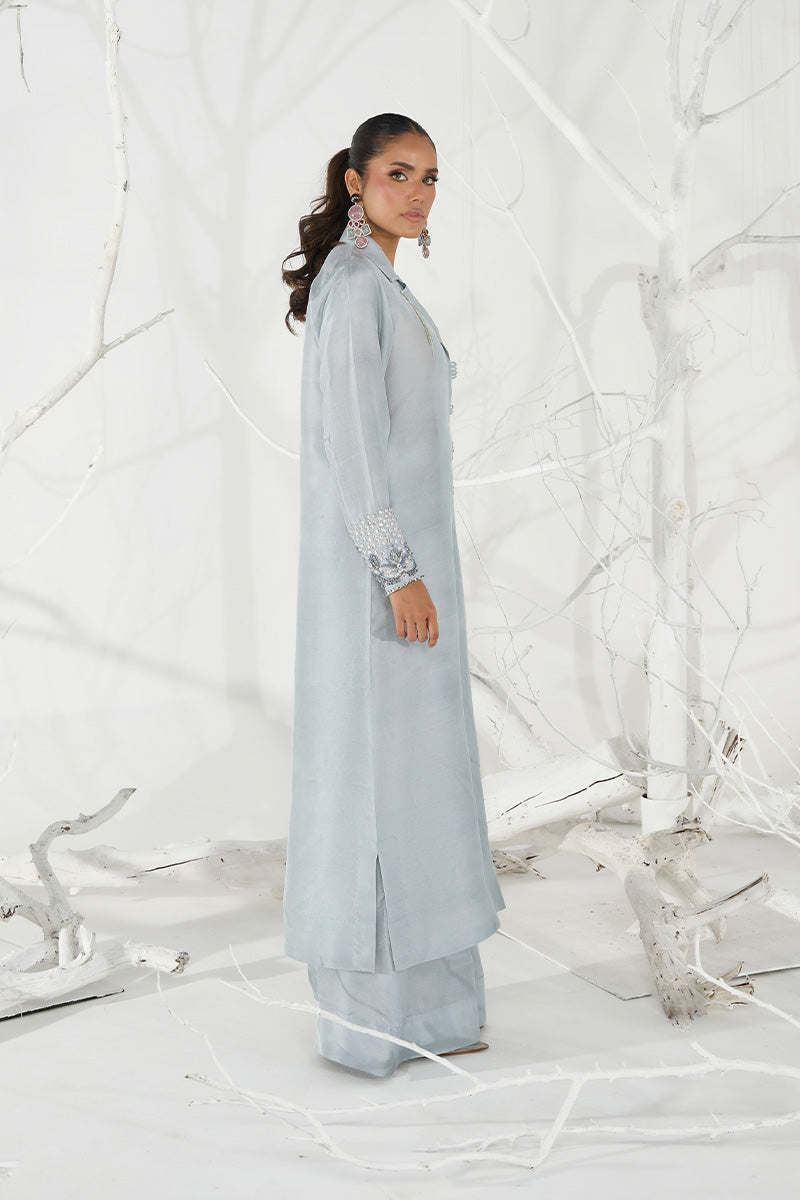 Wardha Saleem | Zimal Silk Edit | Amal (Pure Raw-Silk) -  Wardha Saleem Ladies Clothes - Original Designer Dress - House of Maryam