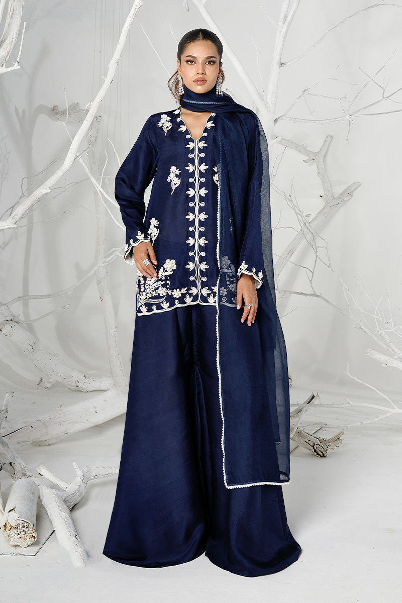 Wardha Saleem | Zimal Silk Edit | Lilia (Pure Raw-Silk) -  Wardha Saleem Ladies Clothes - Original Designer Dress - House of Maryam