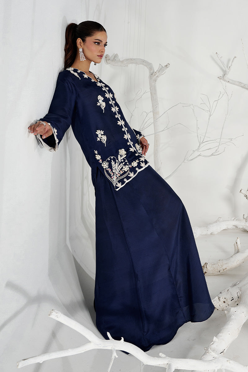 Wardha Saleem | Zimal Silk Edit | Lilia (Pure Raw-Silk) -  Wardha Saleem Ladies Clothes - Original Designer Dress - House of Maryam
