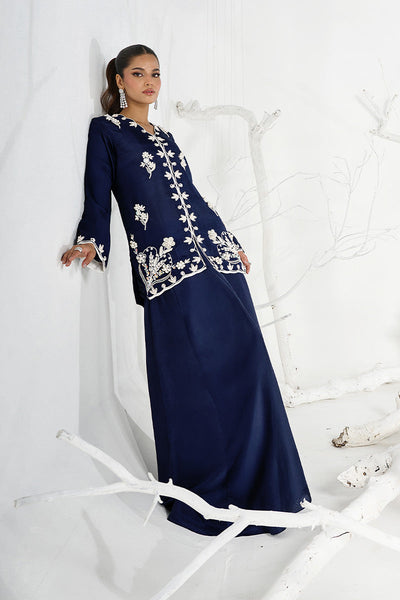 Wardha Saleem | Zimal Silk Edit | Lilia (Pure Raw-Silk) -  Wardha Saleem Ladies Clothes - Original Designer Dress - House of Maryam