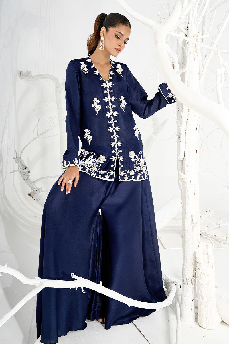 Wardha Saleem | Zimal Silk Edit | Lilia (Pure Raw-Silk) -  Wardha Saleem Ladies Clothes - Original Designer Dress - House of Maryam