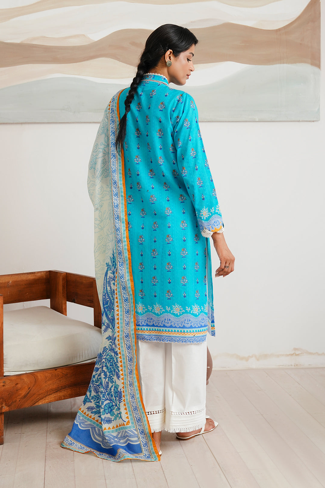 Zellbury | Unstitched 2 Piece Cambric | Embroidered Shirt Dupatta - 0020 -  Zellbury Women Essential Unstitched - Original Designer Dress - House of Maryam