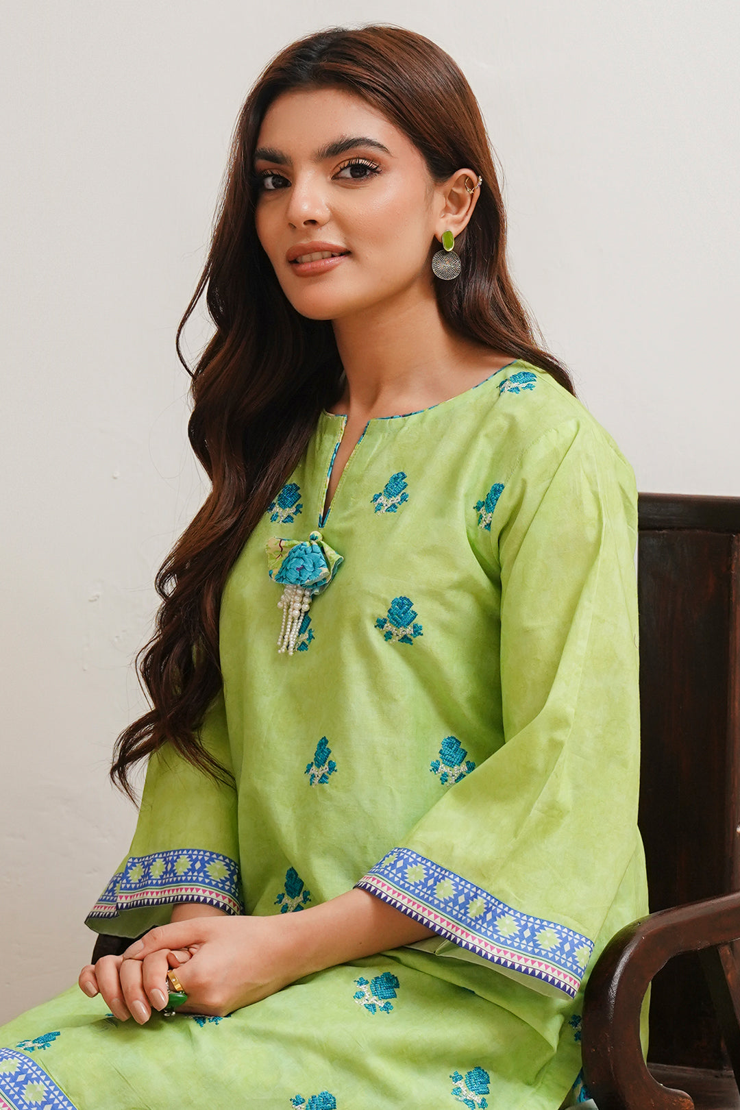 Zellbury | Unstitched 2 Piece Cambric | Embroidered Shirt Shalwar - 0023 -  Zellbury Women Essential Unstitched - Original Designer Dress - House of Maryam