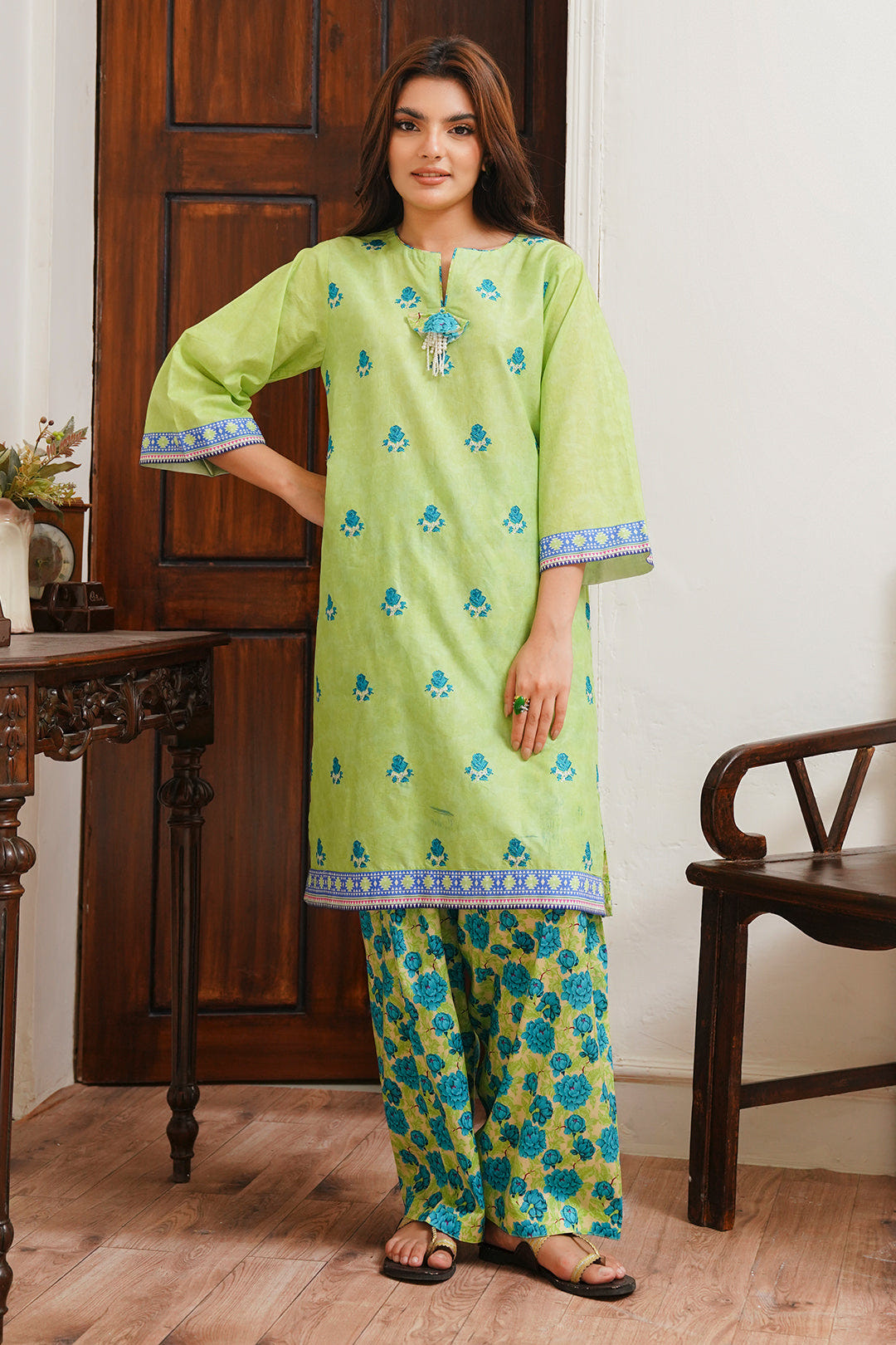 Zellbury | Unstitched 2 Piece Cambric | Embroidered Shirt Shalwar - 0023 -  Zellbury Women Essential Unstitched - Original Designer Dress - House of Maryam