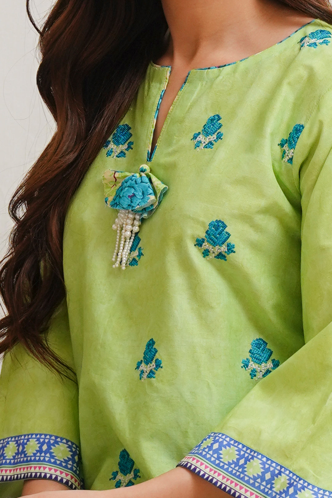 Zellbury | Unstitched 2 Piece Cambric | Embroidered Shirt Shalwar - 0023 -  Zellbury Women Essential Unstitched - Original Designer Dress - House of Maryam