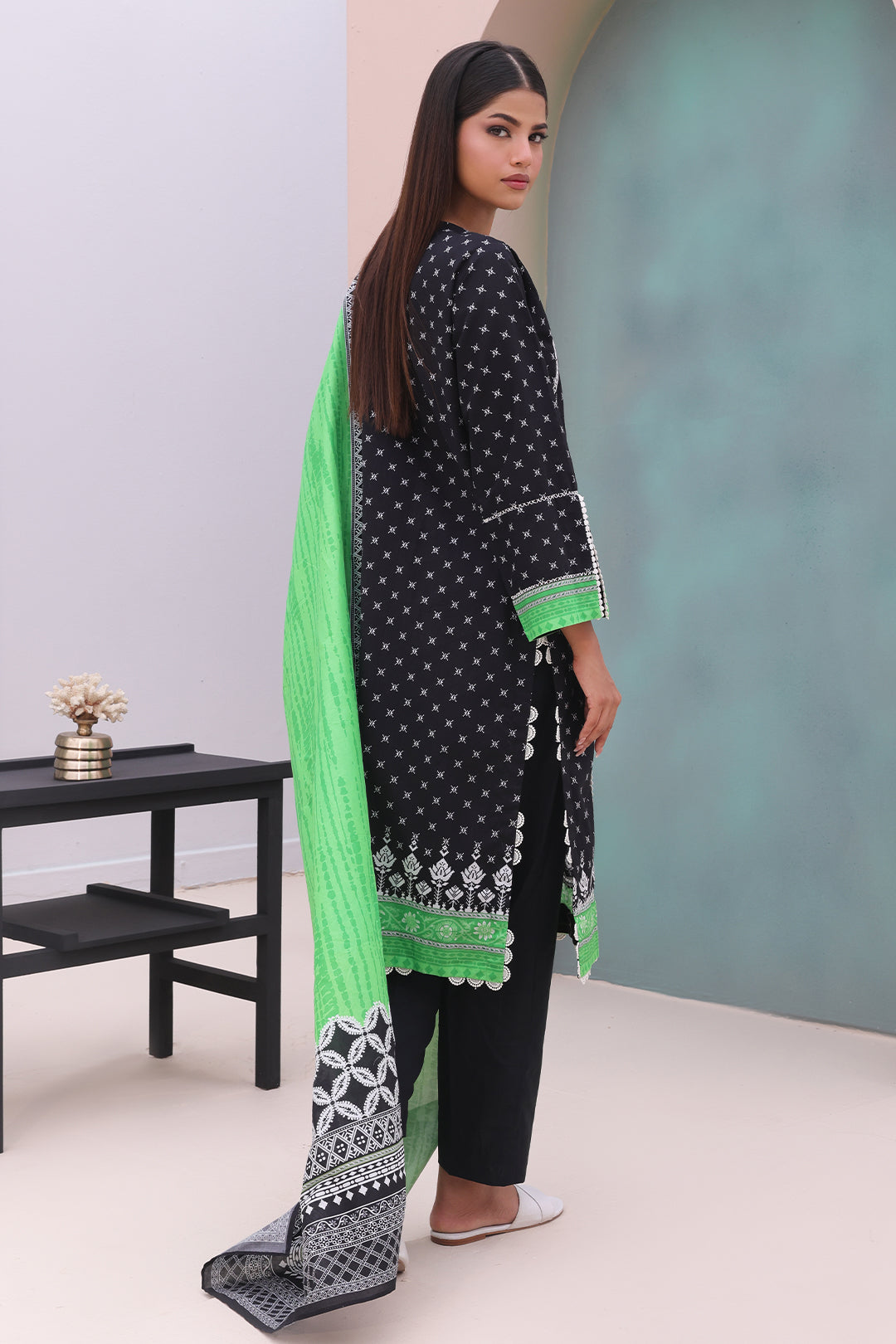 Zellbury | Unstitched 2 Piece Cambric | Embroidered Shirt Dupatta - 0027 -  Zellbury Women Essential Unstitched - Original Designer Dress - House of Maryam