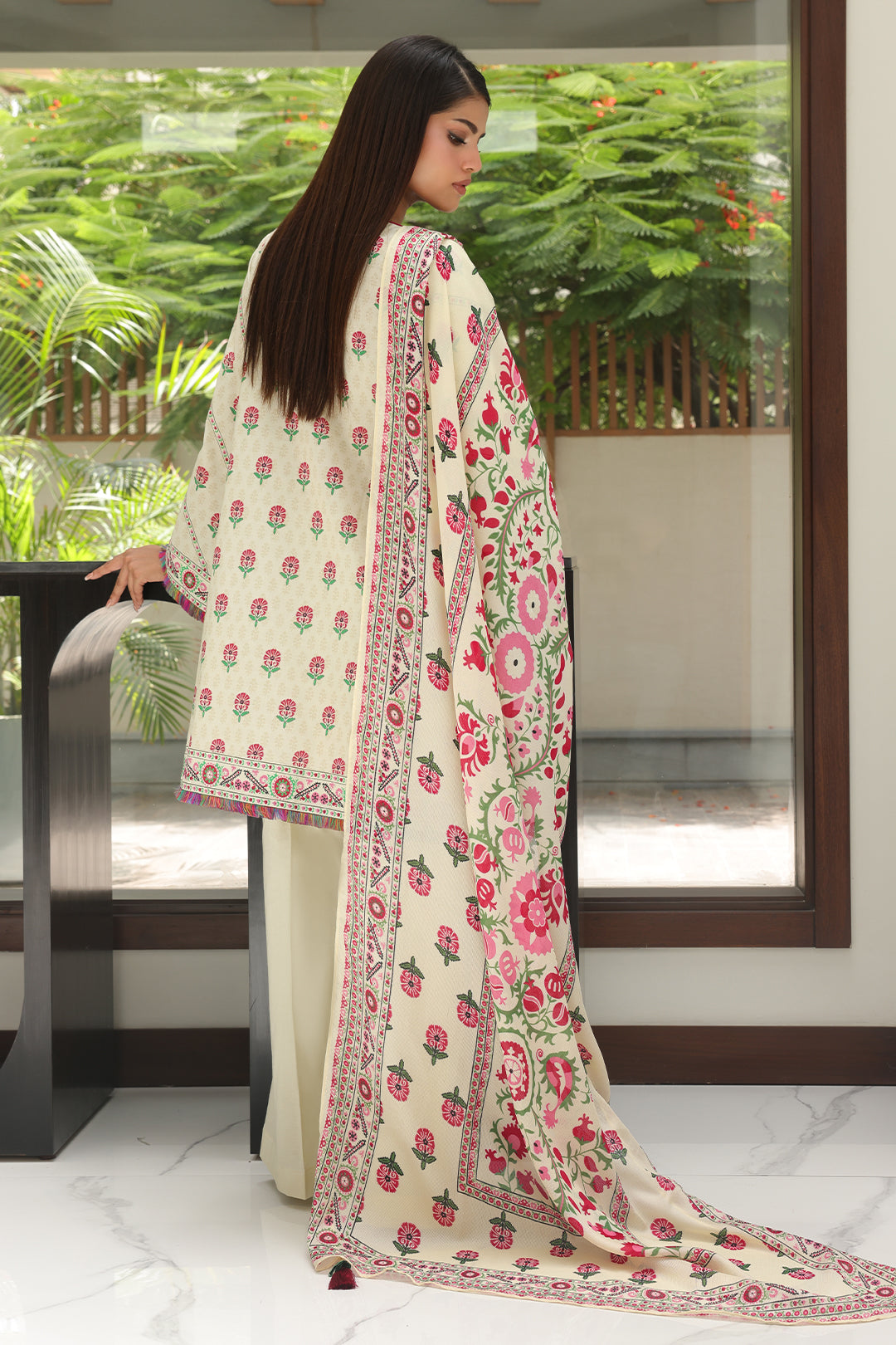 Zellbury | Unstitched 2 Piece Cambric | Embroidered Shirt Dupatta - 0105 -  Zellbury Women Essential Unstitched - Original Designer Dress - House of Maryam